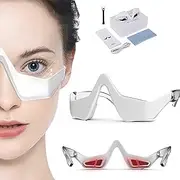 Renewa Eyelift Device, Under-Eye Red Light Glasses,3D Vibration Eye Massager Portable Advaned Eye Beauty Bevice for Under Eye Bag Remover, Relax Eye Strain Reduce Dark Circles