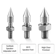 4x 316LSS Stainless Steel Speaker Anti-Shock Spike Stand Isolation Feet Base Pad