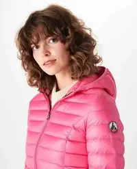 在飛比找Yahoo!奇摩拍賣優惠-法國品牌 JOTT 可愛粉色羽絨外套