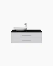 1200 Vanity White Bathroom Cabinet Wall Mounted Soft-Closing Drawers Basin NEW