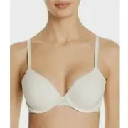 Calvin Klein Perfectly Fit Geometric Lace T-Shirt Bra QF5064 Ivory Size 38DD