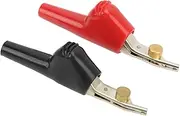 ViaGasaFamido 1 Set of Non -abalating Test Terminals Crocodile Electrical Test Terminals 25 Mm Opening for Electrical Projects, Voltage Tester