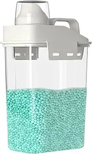 Laundry Pods Containerlid | Clear Washing Powder Container | Large Capacity Scent Booster Beads Dispenser, Fabric Softener Dispenser for Softener Beads