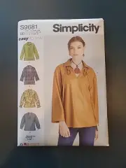 Simplicity S9681 Easy Pullover Tops or Tunics Sewing Pattern Plus Sizes 20W-28W
