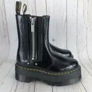 Dr Martens 2976 Max Platform Chelsea Boots Zip Black Patent Womens Choose Size