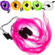 Scarf Flag POI Set - Practice Juggling Spinning Poi Soft Heads Spiral Soft Pois
