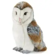 Barn Owl soft plush toy 10"/26cm by Living Nature NEW