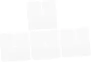PENIKOKO 4pcs Hair Extension Heat Shield Guards Durable Glue Protector Templates Insulation Spacers for Seamless Bonding Easy to Use Hair Extensions Accessories