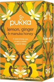 Pukka Lemon Ginger and Manuka Honey Tea | 20 tea bags