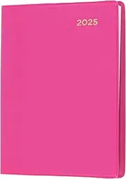 Collins Belmont Colours - A7 Week to View with Pencil Calendar Year Diary/Planner - 2025 Pink