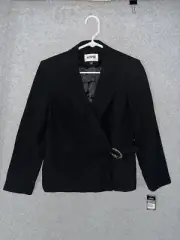 Kasper Black Blazer Size 8P Ladies NWT