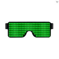 在飛比找蝦皮商城優惠-USB充電款網紅酒吧KTV夜店LED發光眼鏡蹦迪眼鏡 綠色