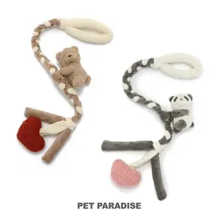 【PET PARADISE】寵物棉質繩結玩具[熊貓/泰迪熊] (63cm)｜PP 2024新款 狗狗繩結玩具 寵物玩具