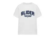 Top Gun Unisex Adult Slider Varsity T-Shirt (White) - UTTV16923