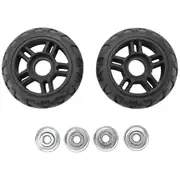 Suitcase Wheels 1 Pair of Luggage Suitcase Replacement Wheels Axles Deluxe Repair Deluxe Repair Too Black