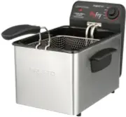 Fry Deep Fryer Stainless Steel Adjustable Thermostat Cool-Touch Handles 1800 W