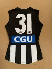 COLLINGWOOD MAGPIES AFL PLAYER MATCH ISSUE HOME OFFICIAL #31 JUMPER PENDLEBURY