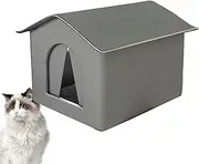 Winter Warm Stray Cat Nest - Winter Pet Cave Kittens, Foldable Kitten House | Waterproof Pet Tent Puppies Feral Cat House with Shelter, Waterproof Pet Cave Rainproof Cat Shelter for Feral Cat Puppy