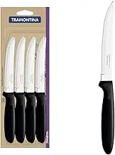 Tramontina Ipanema Stainless Steel Steak Knife 12-Pieces Set, Black