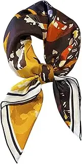 [HAMKVBPR] Neck Scarfs for Women Spring and Summer Thin Twill Silk Scarf 70cm Square Scarf Decorated Ladies Neckerchiefs