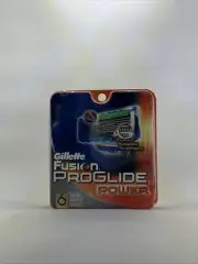 Gillette Fusion PROGLIDE POWER cartridge Refill Pack Of 6 Brand New Sealed