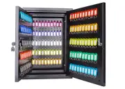 Key Lock Box Cabinet 300 Hooks Wall Mount Key Organizer Safe Office Home Black