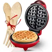 Burgess Brothers Mini Churwaffle Maker - Makes 4-Inch Waffles, Chaffles, and ...