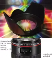 HARD FLOWER LENS HOOD (fit Canon Macro Lens EF 100mm 1:2.8L IS USM ( f/2.8L)