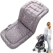 Baby Car Seat Protector, Stroller Cotton Seat Liner Protector Soft - Breathable Seat Pads Adjustable for Car Seat, Pram, Pushchair Cart