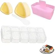 Onigiri Mold, 4 Pack Rice Ball Maker Kit, Triangle Sushi Press for Kid Lunch Bento and Home DIY, Mini Japanese Musubi Maker