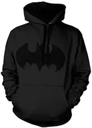 [BATMAN] Officially Licensed Inked Logo Big & Tall Hoodie (Black)