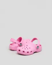 [Crocs] Crocs Toddlers' Classic Clogs Shoes in Taffy Pink Size 2 2 Taffy Pink
