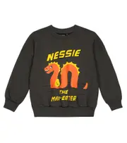 [Mini Rodini] Mini Rodini Printed cotton jersey sweater M 12/18 black