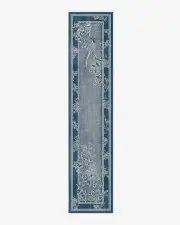 75' x 365' | Machine Washable Runner Rug | Kid & Pet Friendly | Indoor Rug | Draper Blue Rug by Gracie | Ruggable