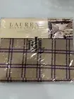 Ralph Lauren Surrey Garden Tattersal Plaid Twin Flat Sheet - BNWT