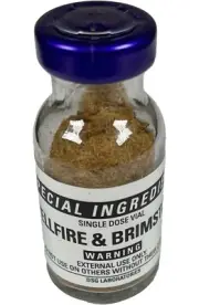 Hellfire and Brimstone It itches it stings it burns great for a practical joke