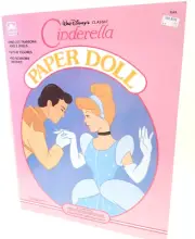 Vintage Disney Cinderella Classic Paper Doll Book 1989 Whitman Golden