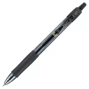 31020 Pilot G2-7 RT Gel Rollerball Pen, Fine 0.7mm, Black Ink, Pack of 6