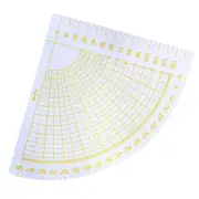 Plastic Sector Patchwork Ruler Cutting Ruler Measuring, Drawing Tools DIY Sew CR