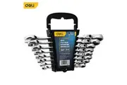 8PCS Flex-head Chrome Plated CrV 72T Ratcheting Wrench Set