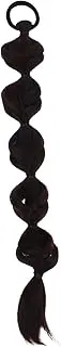 Healvian Wig Bubble Braid Hair Braid Headband Ponytail Extension with Hair Tie Bubble Ponytail Wig Women Hairpieces Polyester Dark Brown