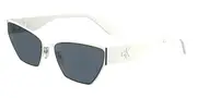 Calvin Klein Jeans CKJ24207S 100 Men's Sunglasses White Size 58