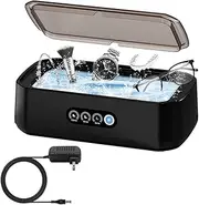 Pinkiou Ultrasonic Cleaner Nail Tool Sterilizer Box with Digital Timer,Cleaning Container for Nipper Clipper Cutter Manicure Tools,Nail Tweezer,Hair Cutter Manicure Tool