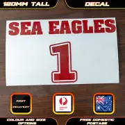 Sea Eagles Rugby League NRL Style Decal Sticker Manly Footy Car Laptop Window