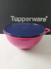 Tupperware 32 cup Thatsa Mixing Bowl Electric Pink With Blue Seal 32cup Sale