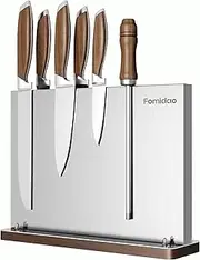 Magnetic Knife Block Holder Stainless Steel Knife Block Without Knives Powerful Double Side Kitchen Knife Holder