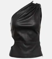 [Amiri] Amiri Cutout leather top AU 16 black