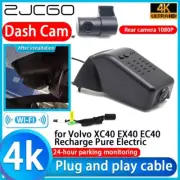 4K 2160P Wifi Dash Cam Camera for Volvo XC40 EX40 EC40 Recharge Pure Electric