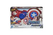 MARVEL Avengers Captain America Shield Nerf Power Moves Disc Launching Toy Play