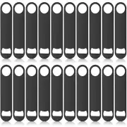 Pack of 20 Flat Bottle Opener Stainless Steel Beer Openers Bottle Opener Blanks